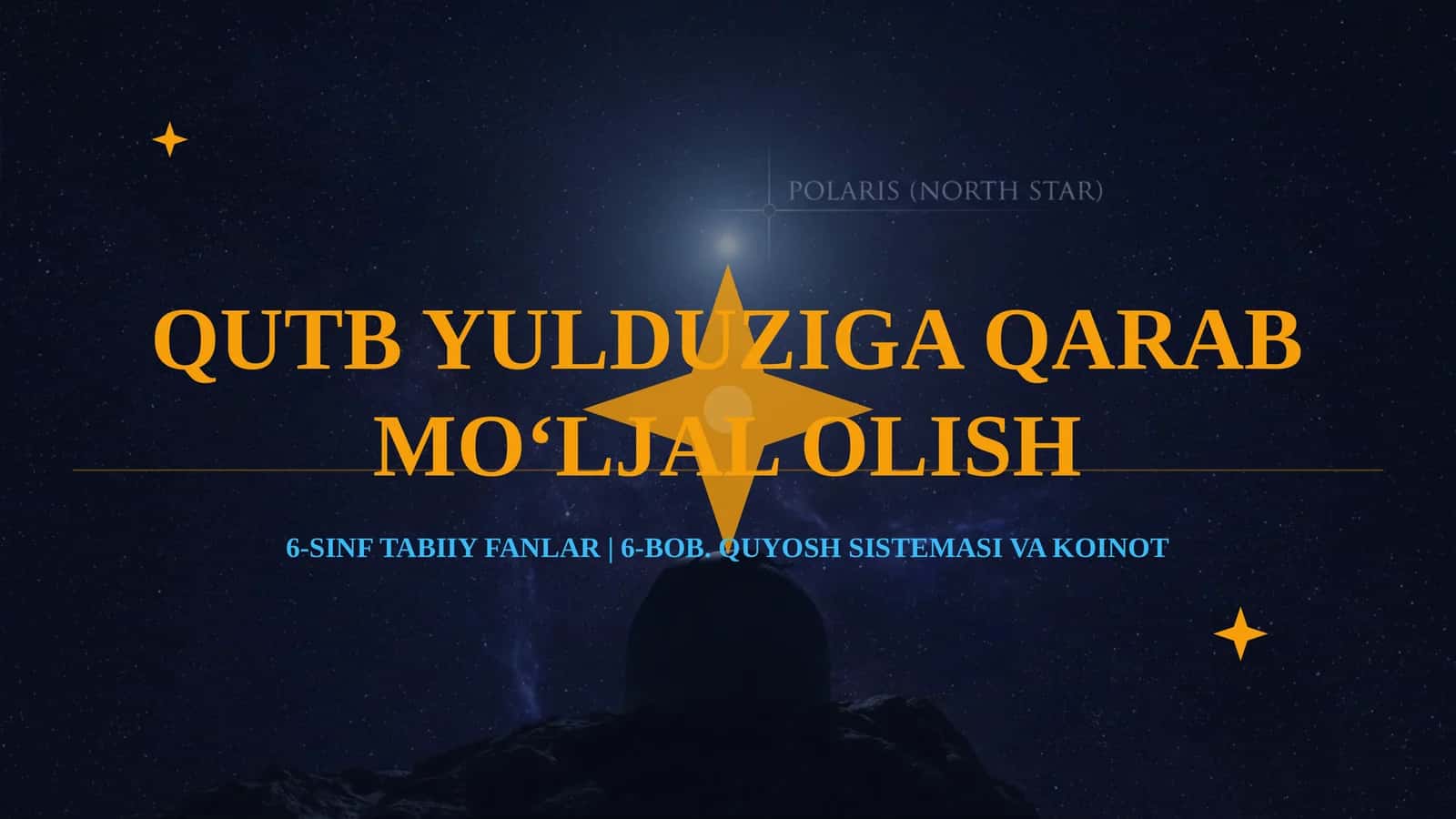 QUTB YULDUZIGA QARAB MO‘LJAL OLISH