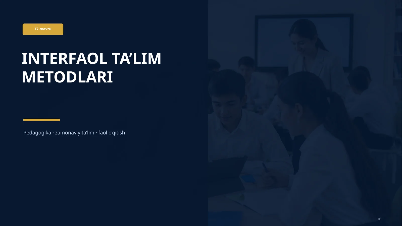 17-mavzu INTERFAOL TA’LIM METODLARI