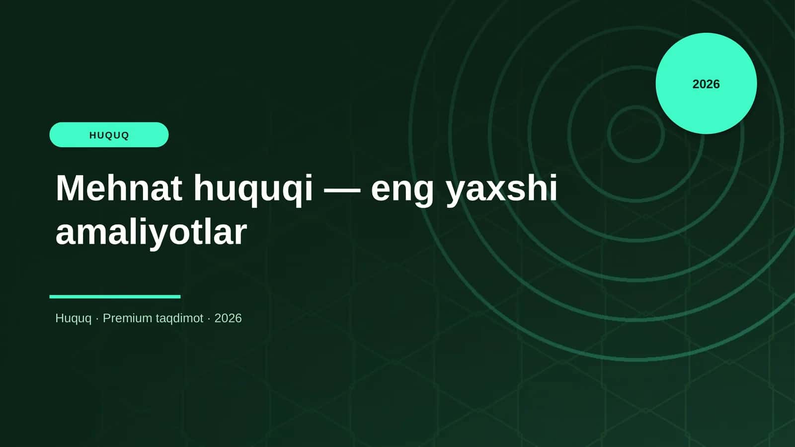 Mehmat huquqi eng yaxshi amaliyotlar