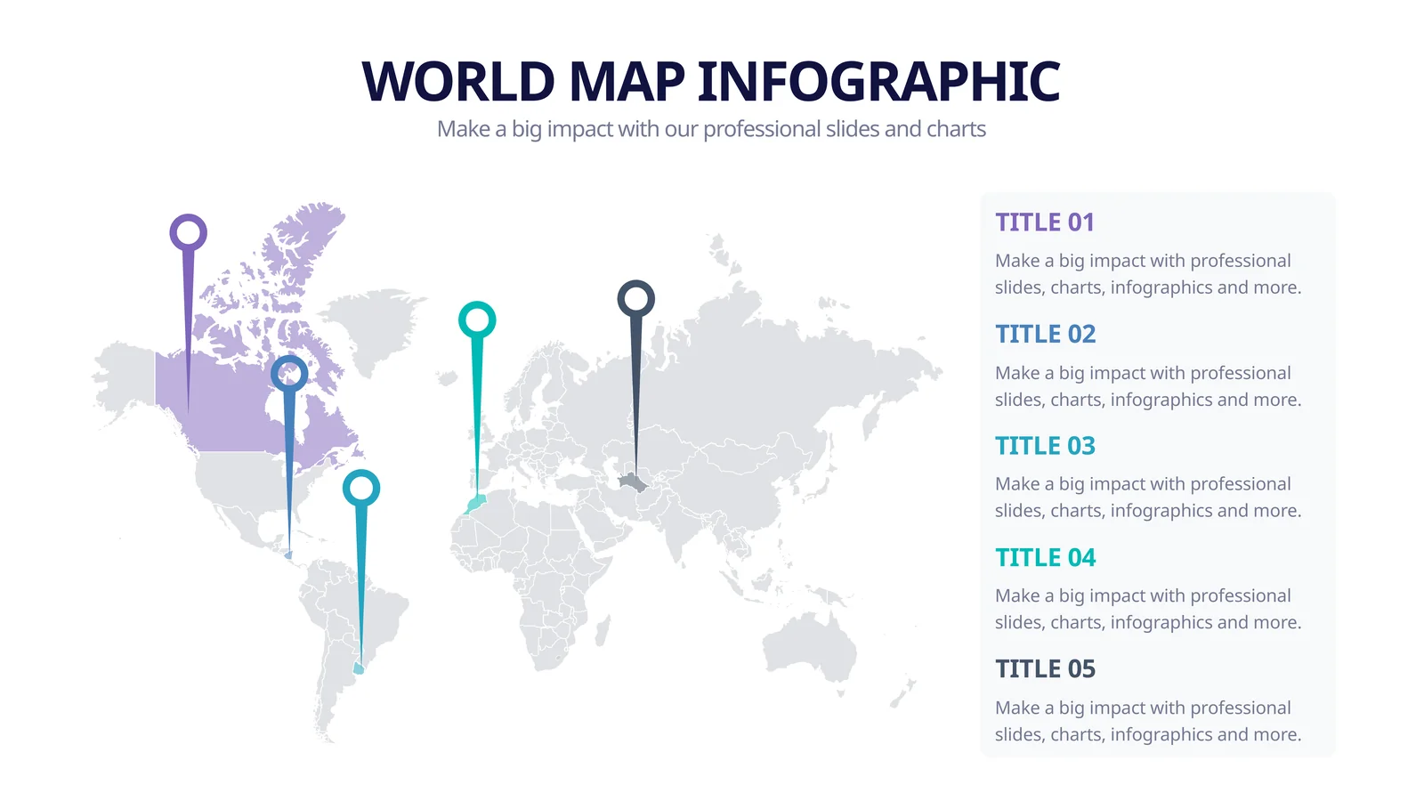 WORLD MAP INFOGRAPHIC