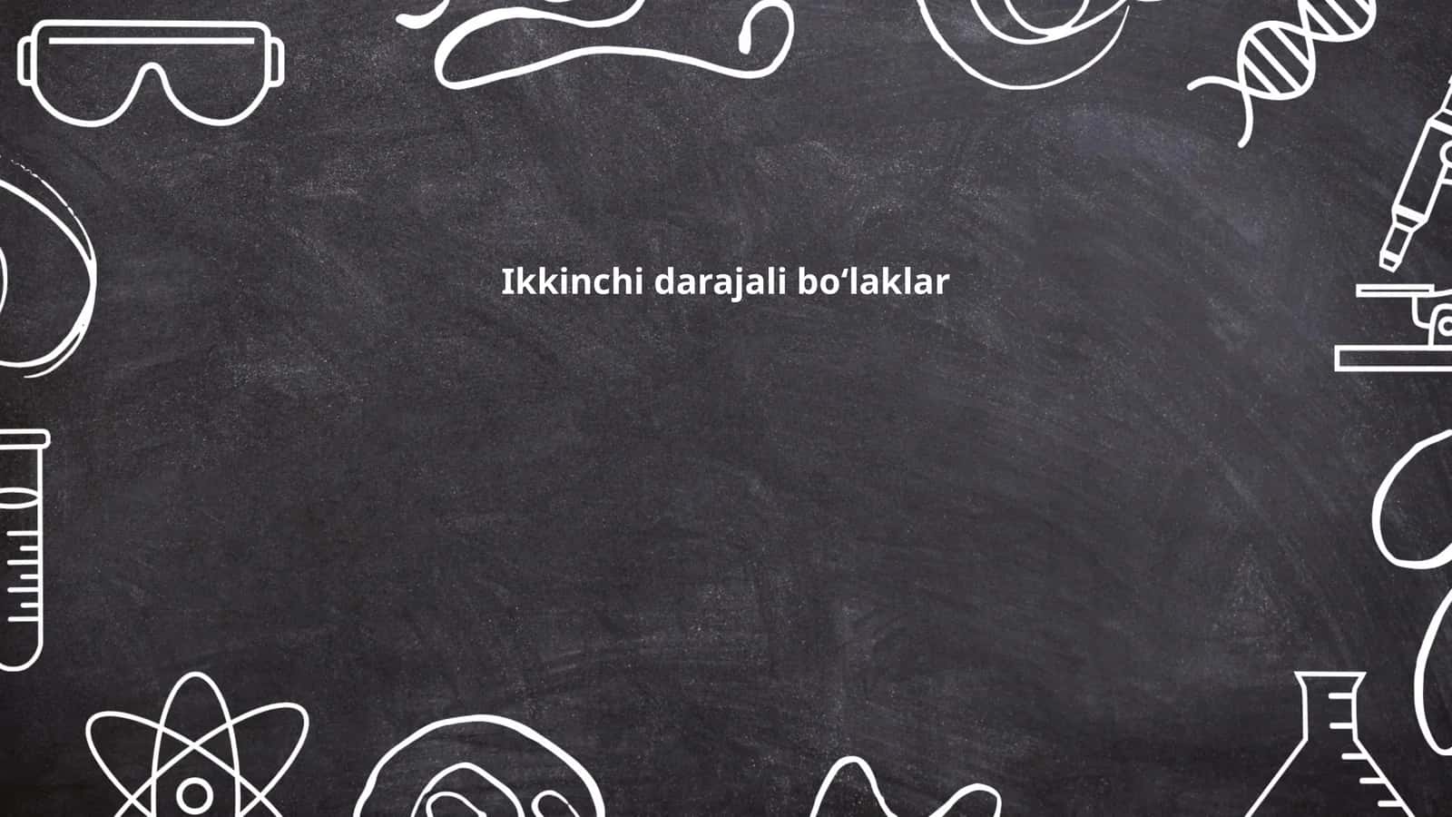 Ikkinchi darajali boʻlaklar