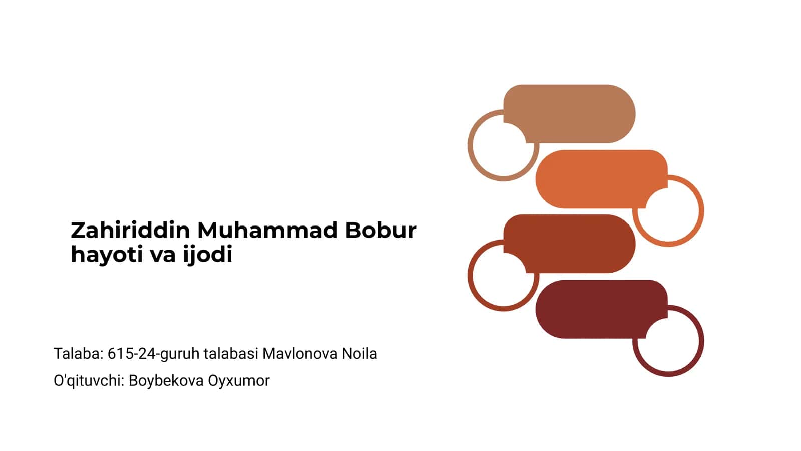 Zahiriddin Muhammad Bobur hayoti va ijodi