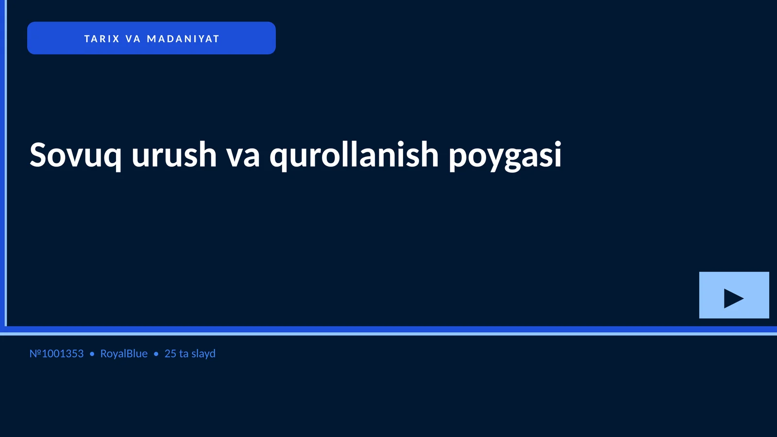 Sovuq urush va qurollanish poygasi