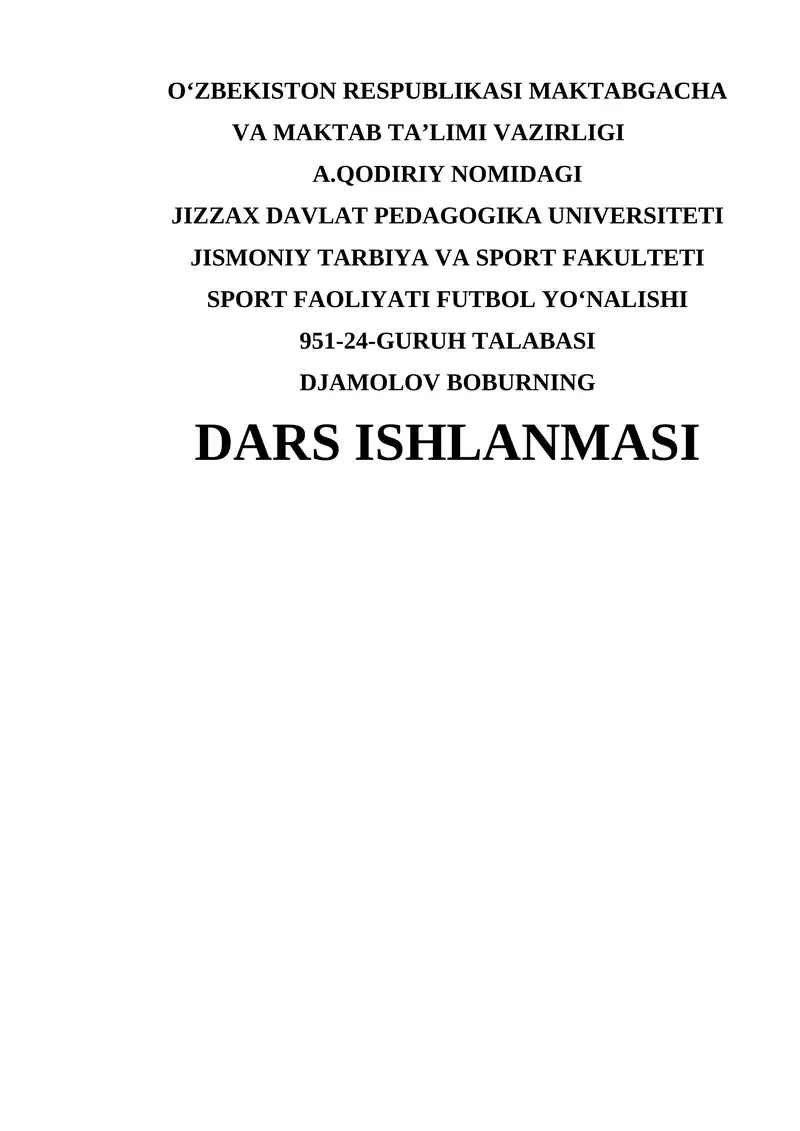Futbolchilarni maxsus tayyorgarligi