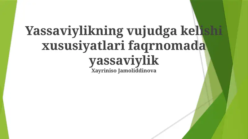 Yasaviy Faqirnomasi Ahmad Yassaviy