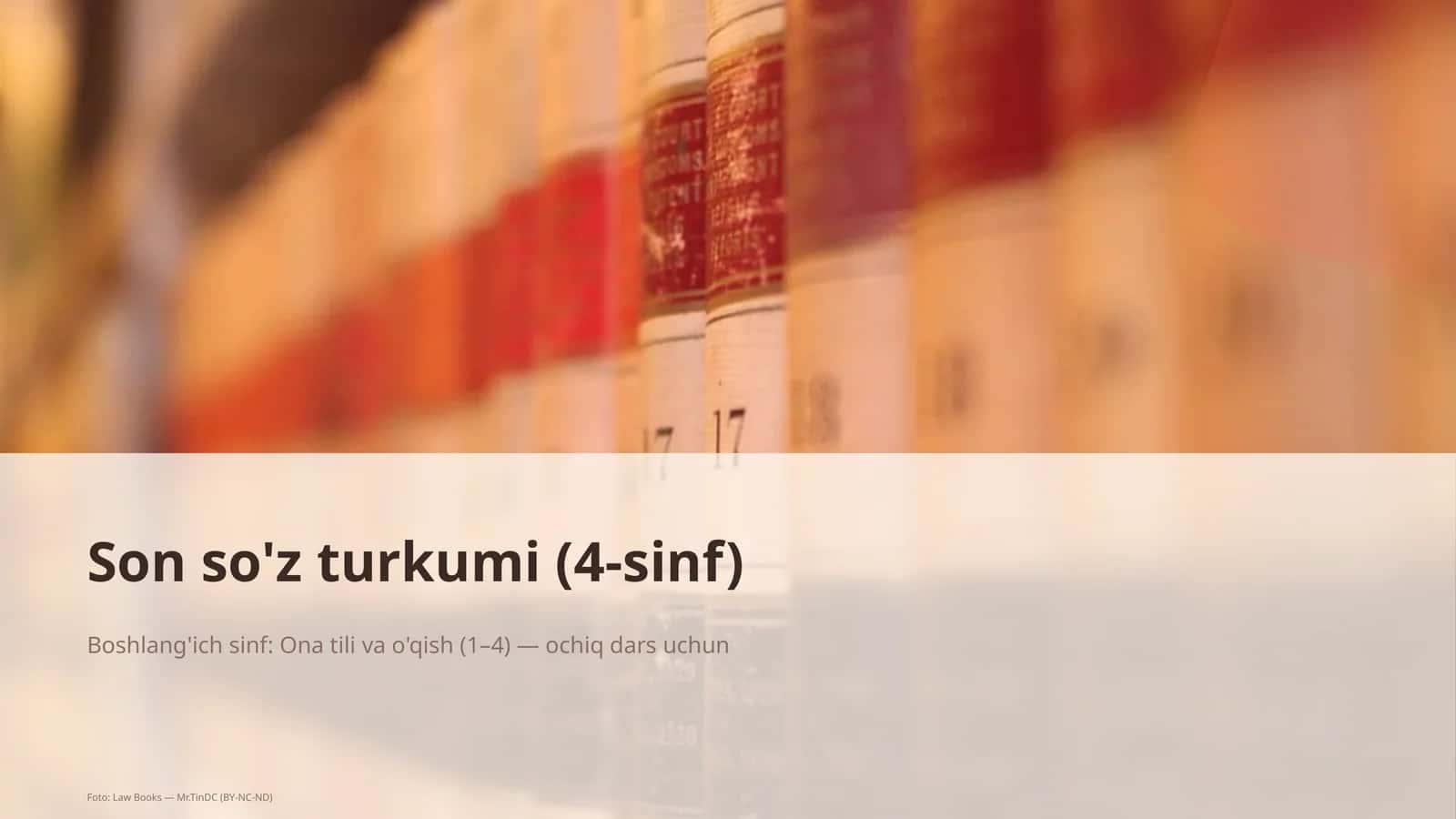 Son so'z turkumi (4-sinf)