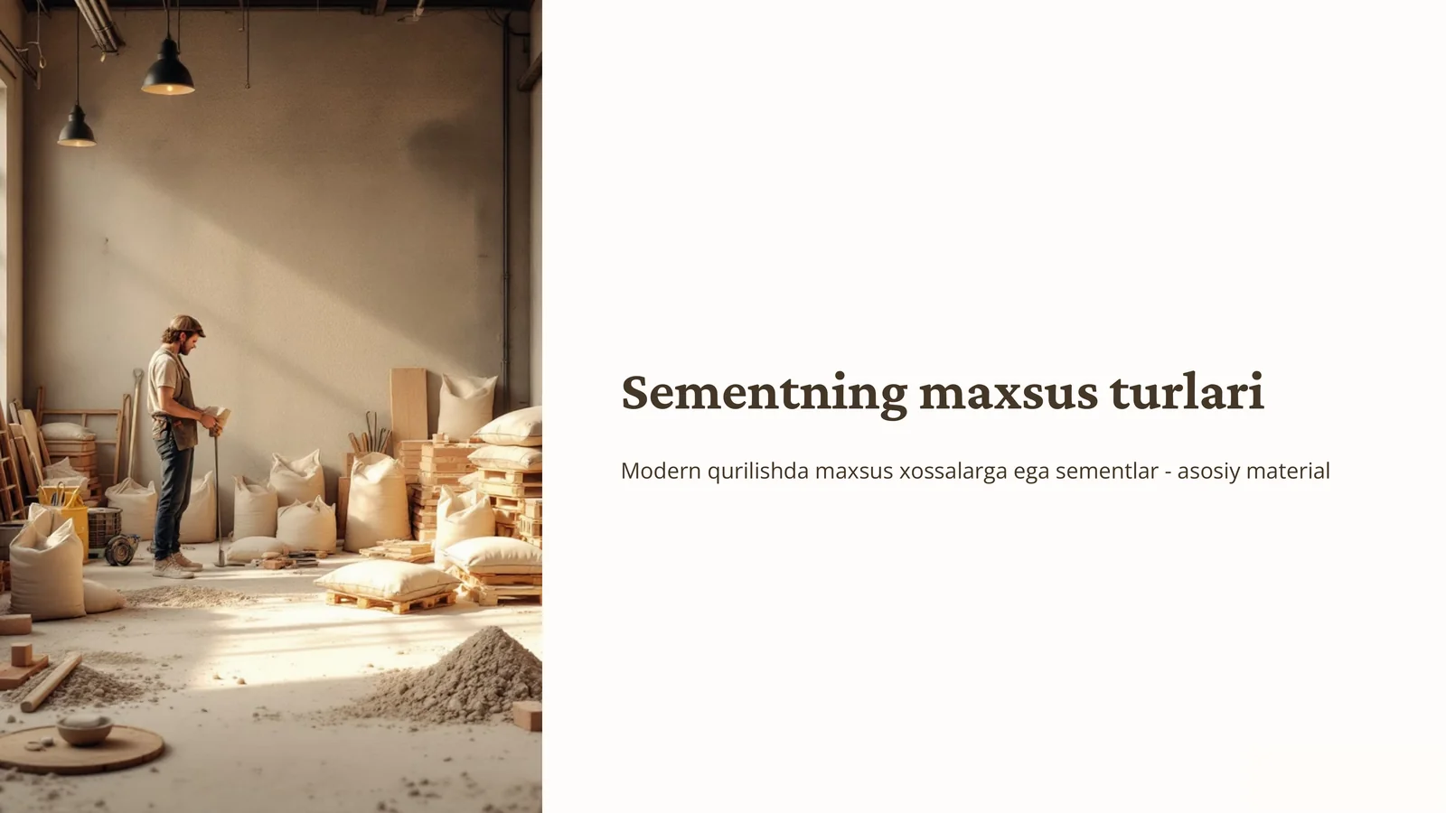 Sementning maxsusturlari