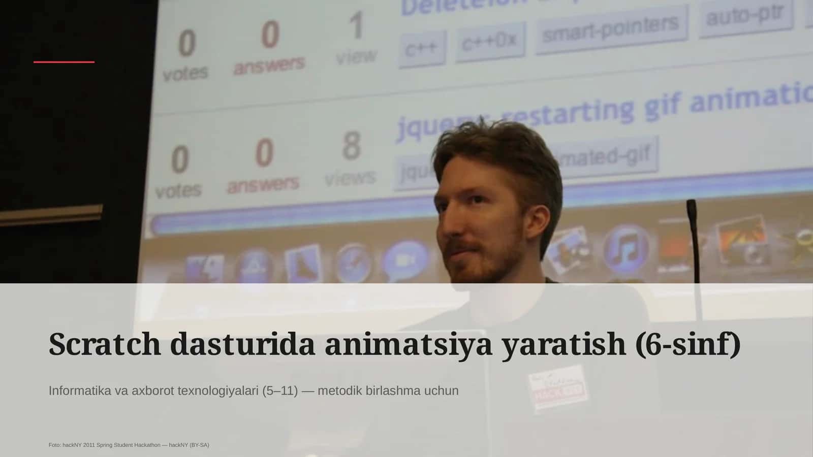 Scratch dasturida animatsiya yaratish (6-sinf)