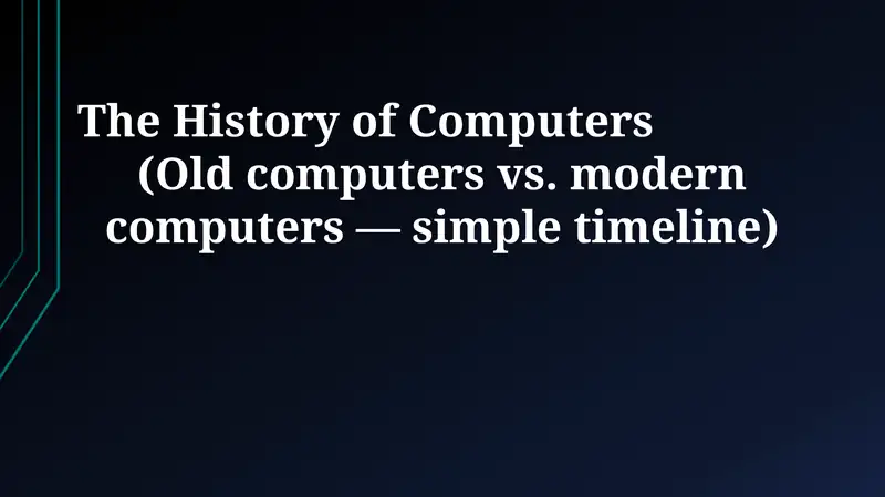 From Abacus to Algorithms: A Journey Through Computing History