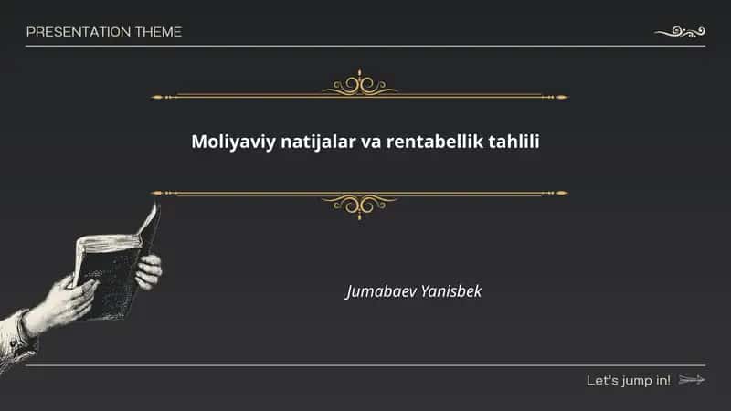Daromad va xarajatlar hisobotini tahlili
