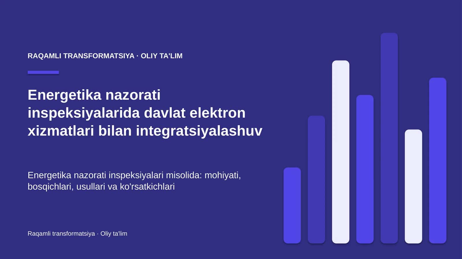 energetika nazorati inspeksiyalarida davlat elektron xizmatlari bilan integratsiyalashuv 9663