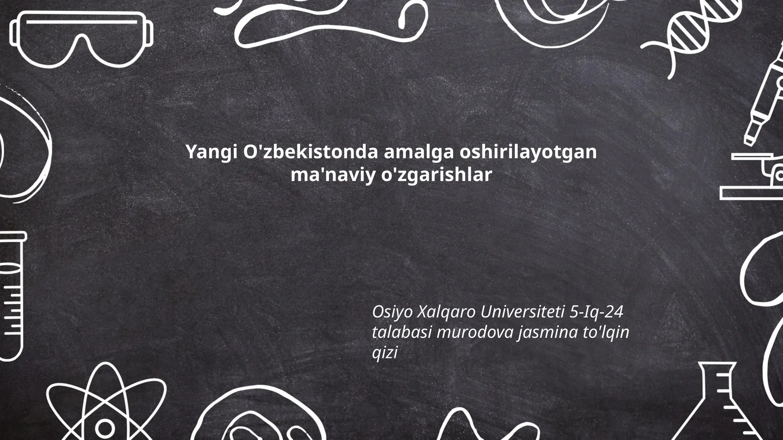 Yangi O'zbekistonda amalga oshirilayotgan ma'naviy o'zgarishlar
