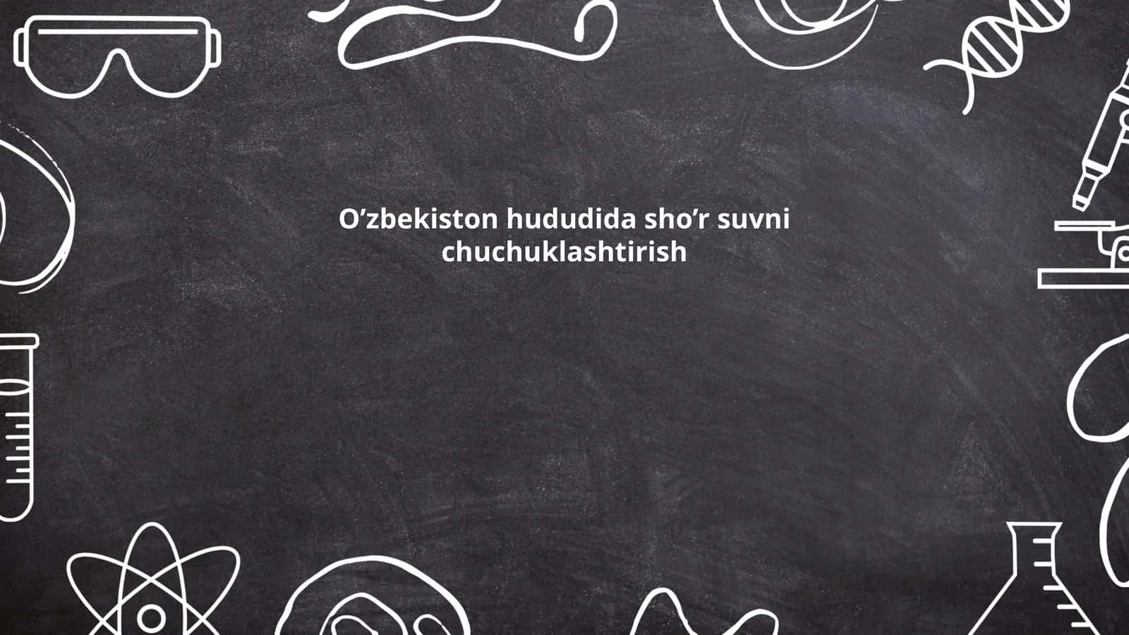 O'zbekiston hududidagi sho'r suv manbalari