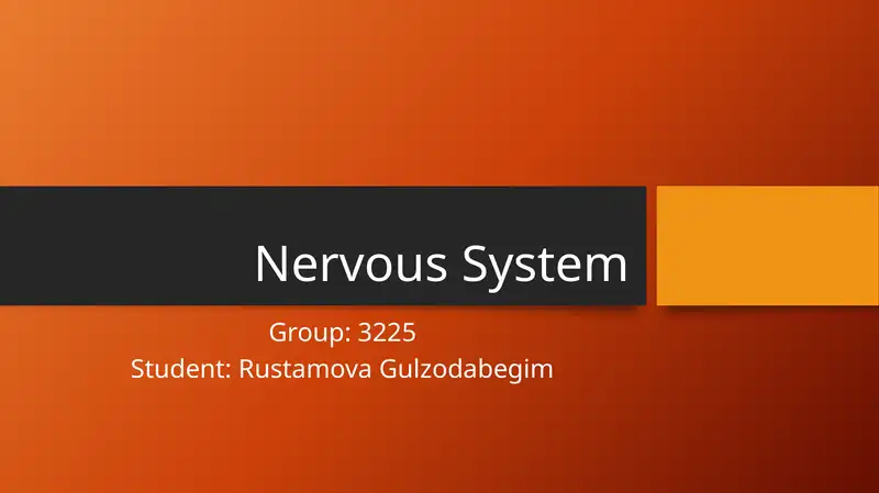 Nervous System