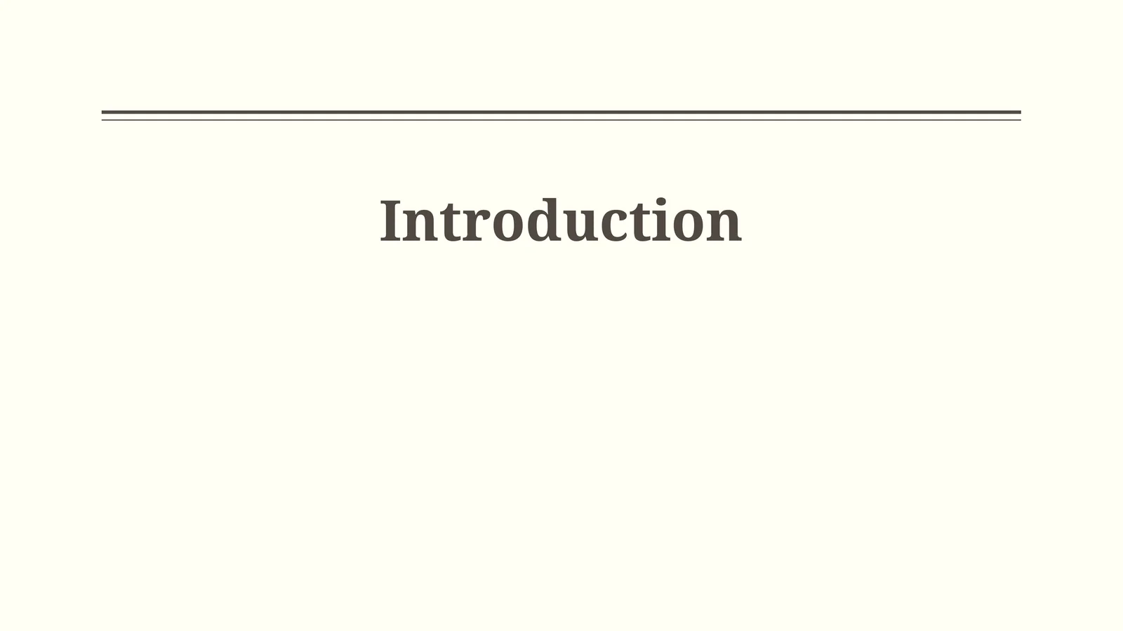 Introduction