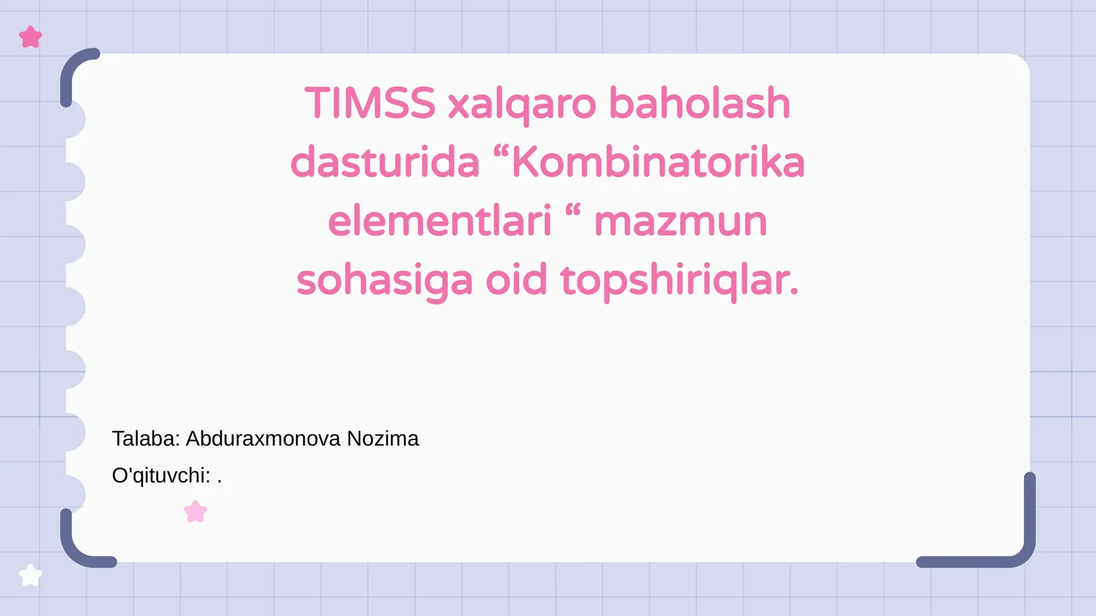 Kombinatorika elementlari