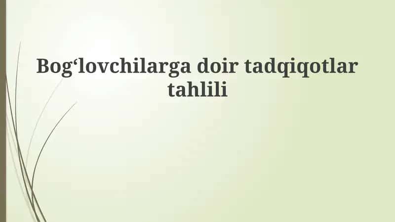 Tadqiqotlar