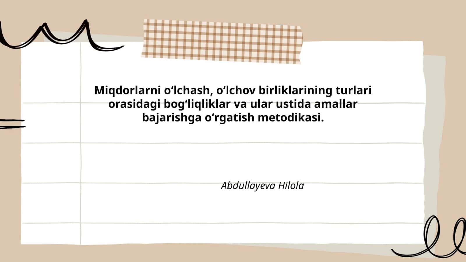 Miqdorlarni oʻlchash asoslari