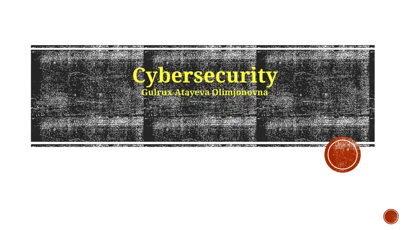 Cybersecurity
