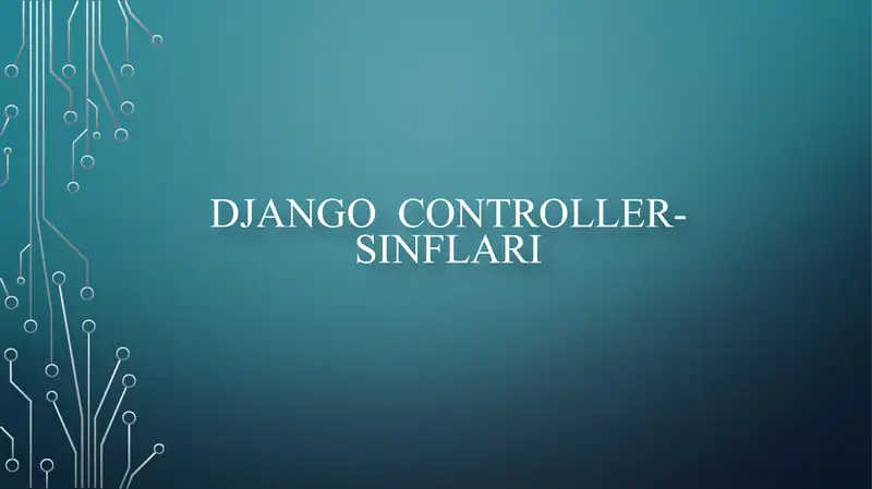 Django controller-sinflari