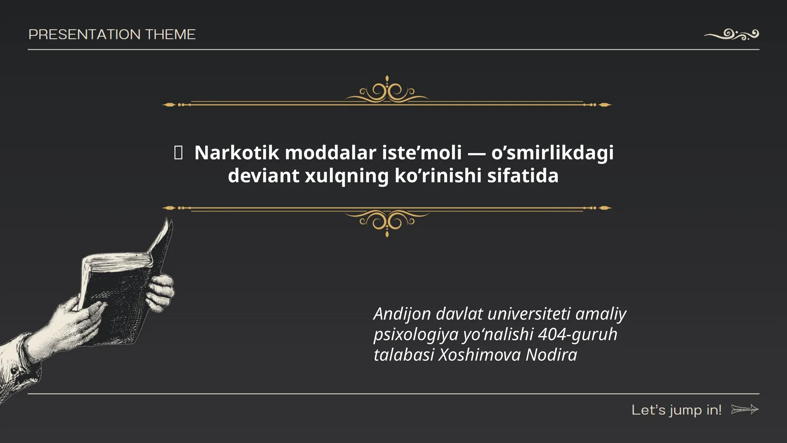 Narkotik moddalar iste’moli