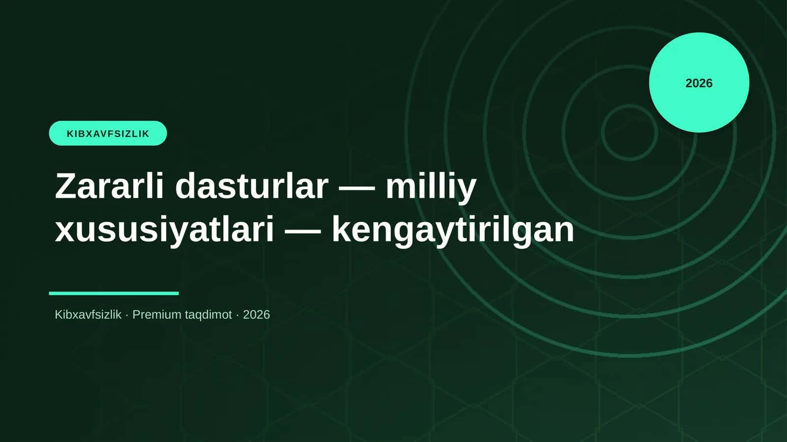 Zararli dasturlar — milliy xususiyatlari — kengaytirilgan