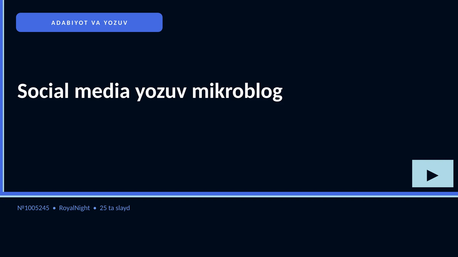 Social media yozuv mikroblog