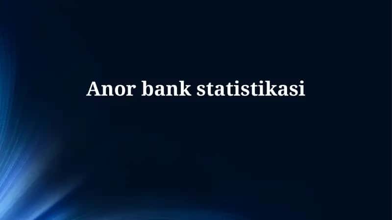 Anor bankstatistikasi