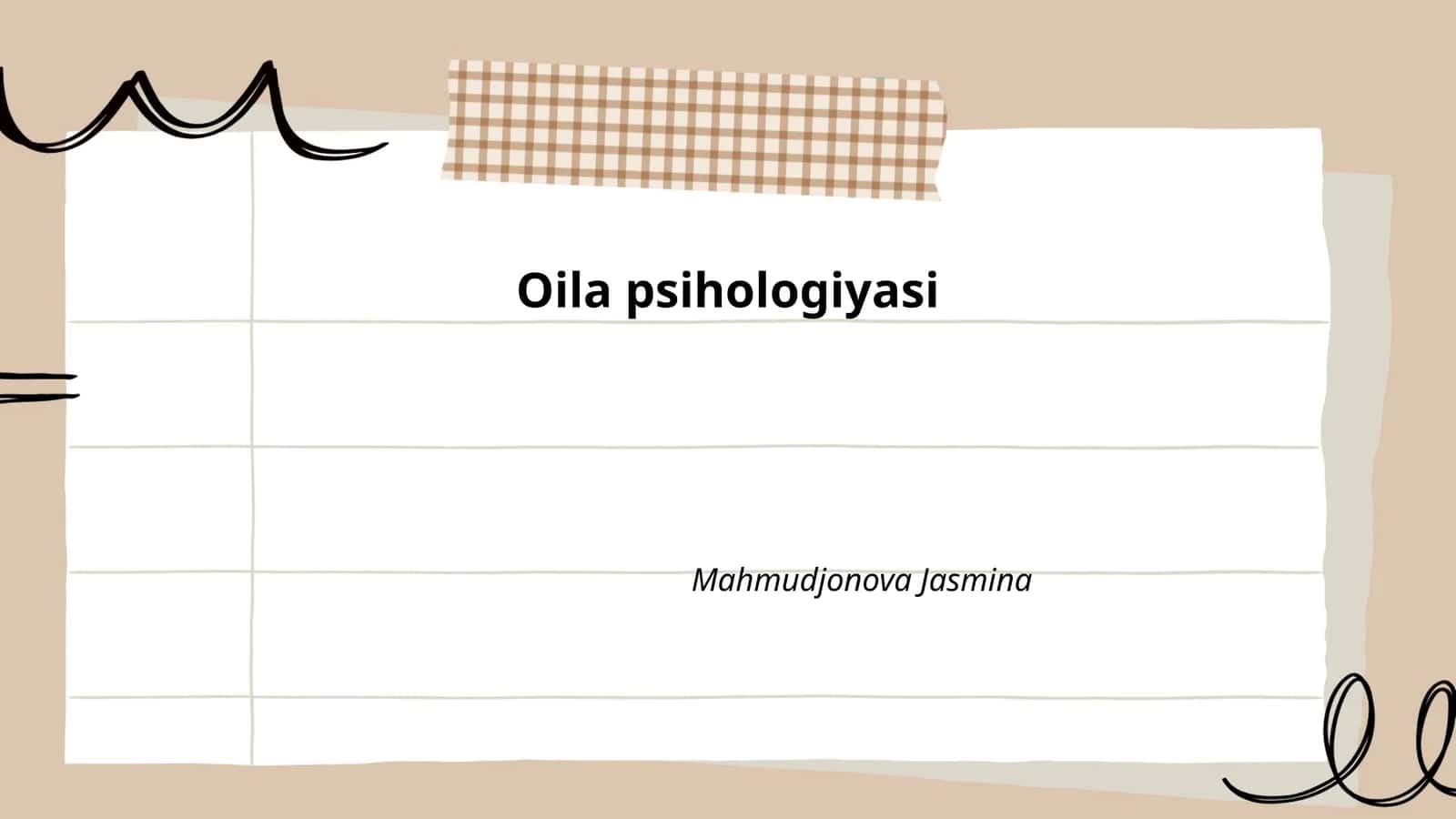 Oila psihologiyasi