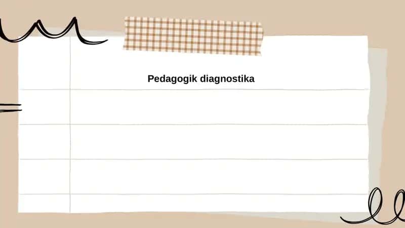 Pedagogik diagnostika