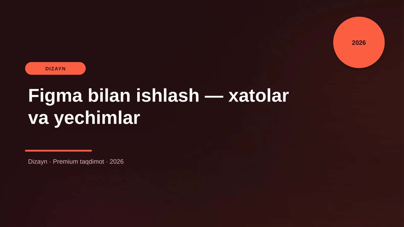Figma bilan ishlash — xatolar va yechimlar