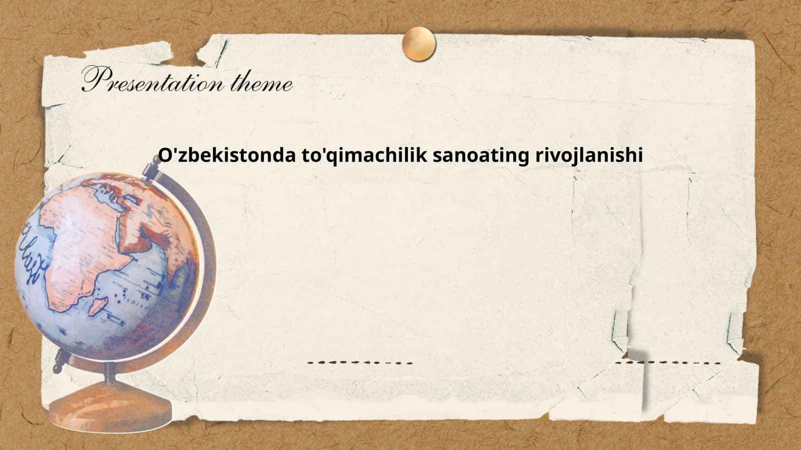O'zbekistonda to'qimachilik sanoating rivojlanishi