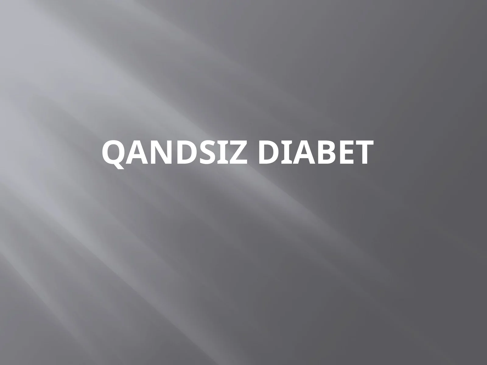 Qandsizdiabet