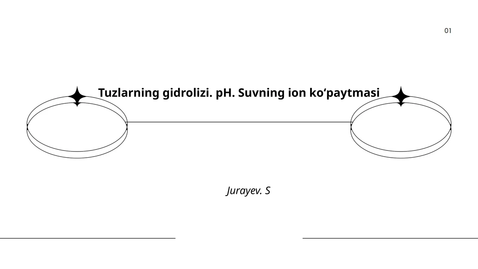 Tuzlarning gidrolizi. pH. Suvning ion koʻpaytmasi