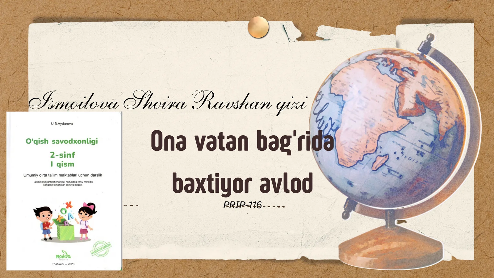 Ona vatan bag'rida baxtiyor avlod