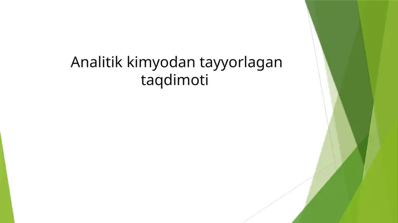II analitik guruh kationlarining umumiy tavsifi va guruh reagent ta’siri