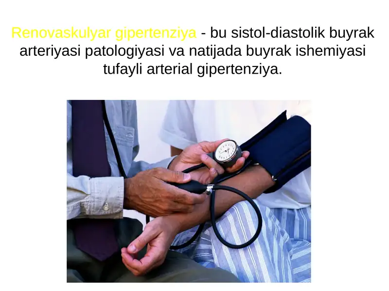 Renovaskulyar gipertenziya