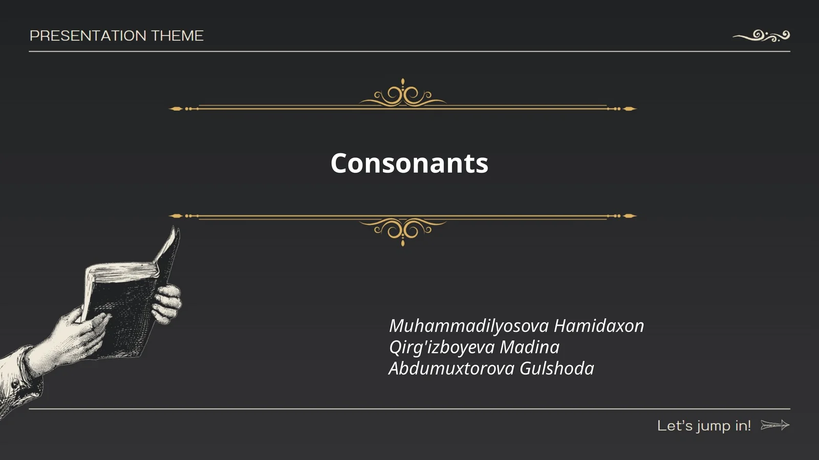 Consonants