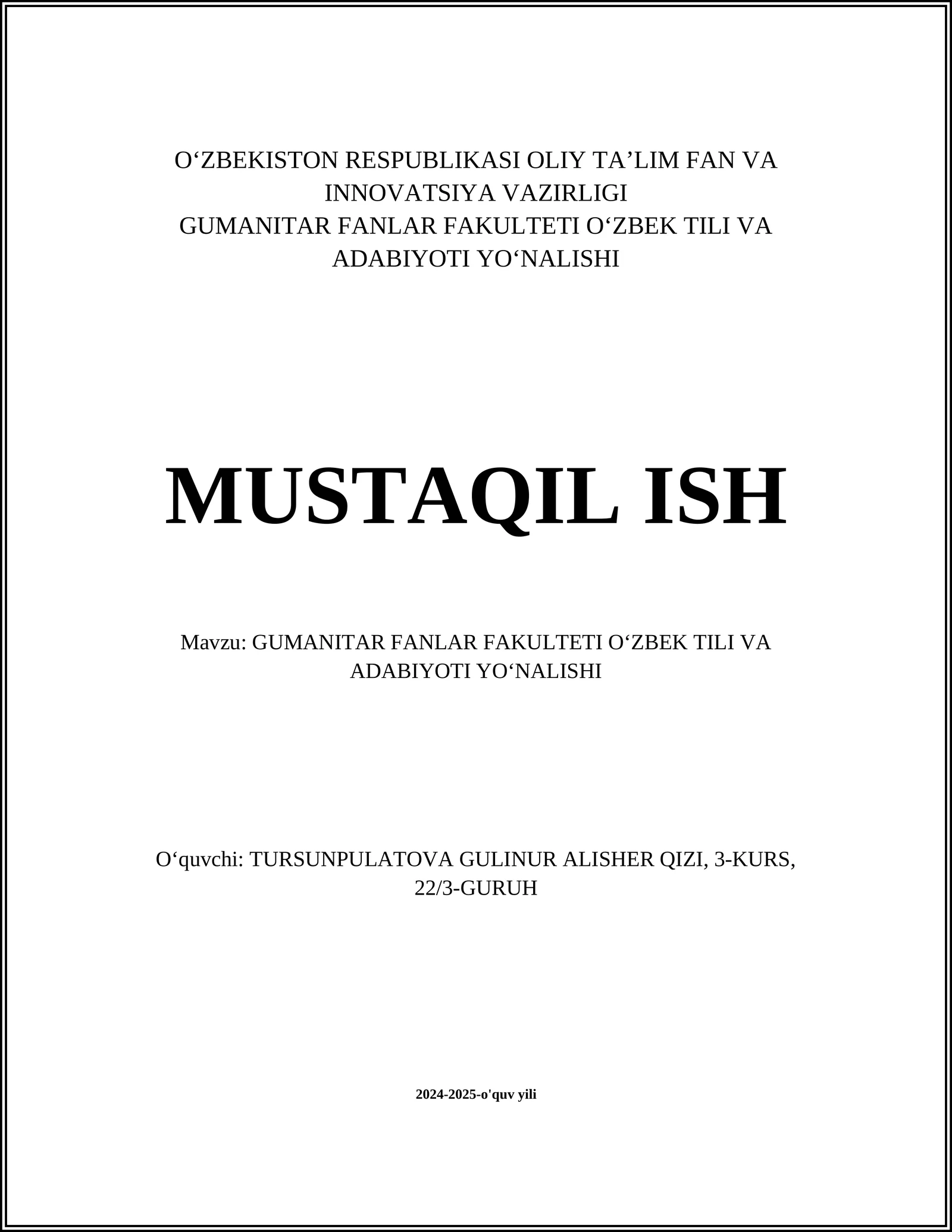 Oʻzbek tili grammatikasi va uning oʻziga xos xususiyatlari