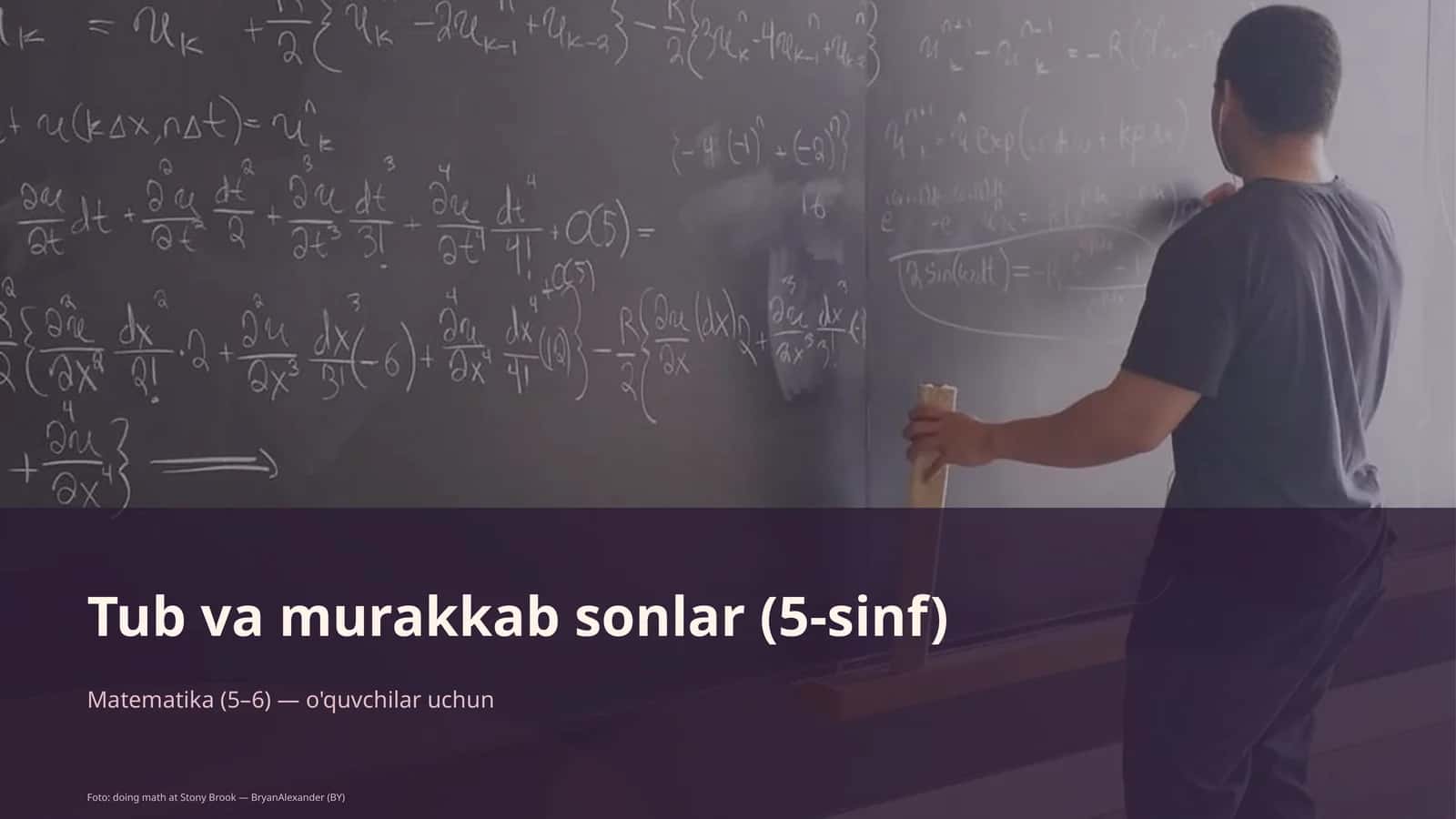 Tub va murakkab sonlar (5-sinf)