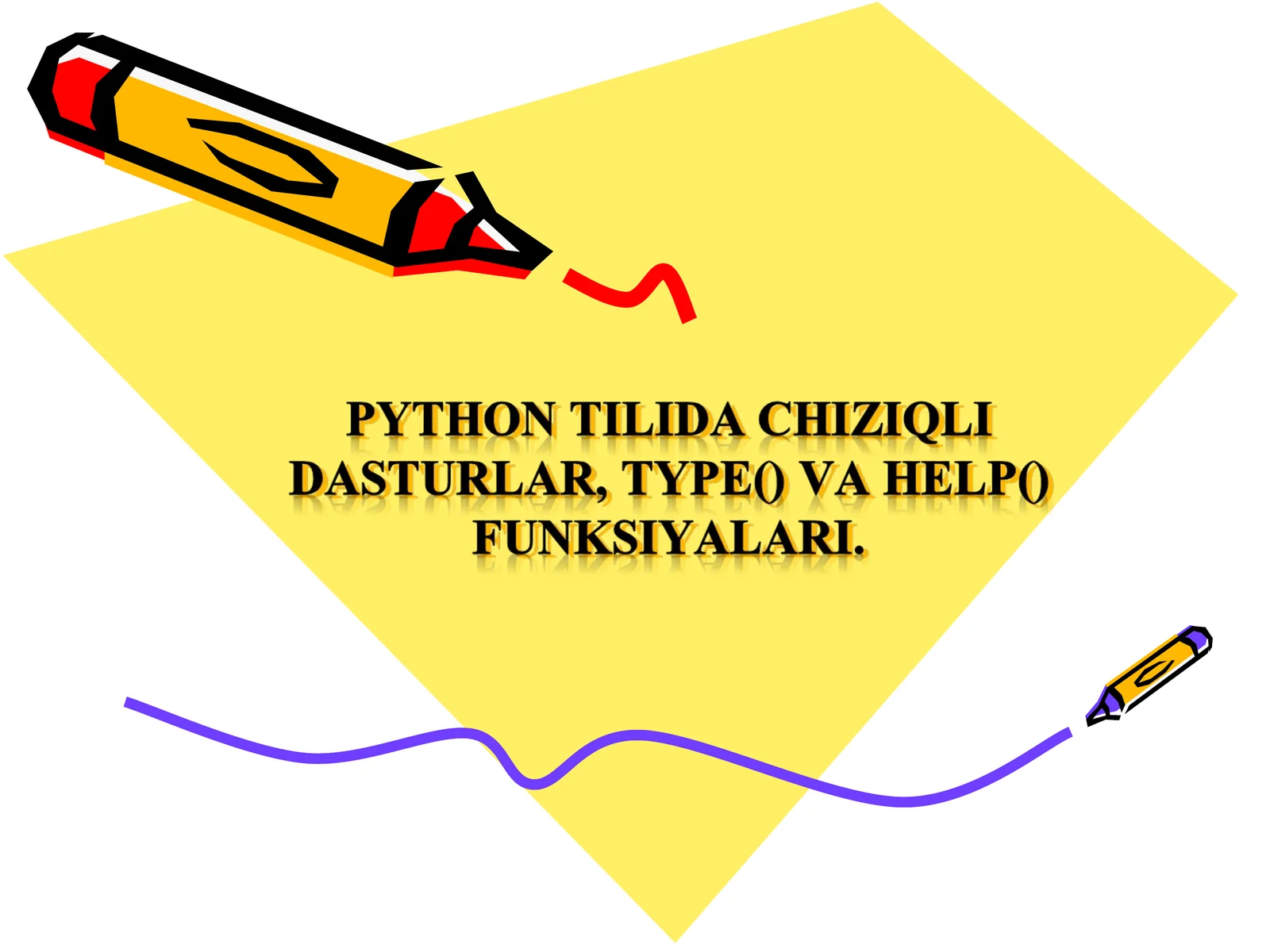 Python tilida chiziqli dasturlar