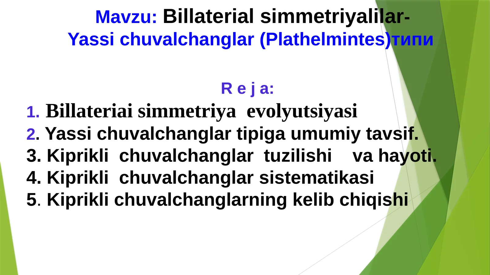 Billaterialsimmetriyalilar