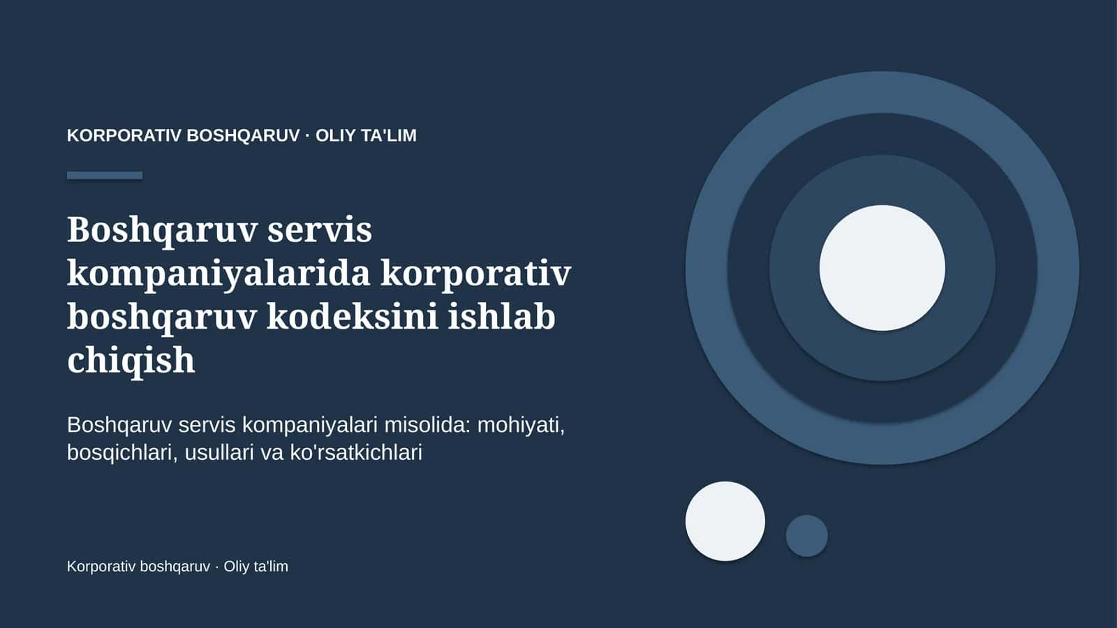 Korporativ boshqaruv