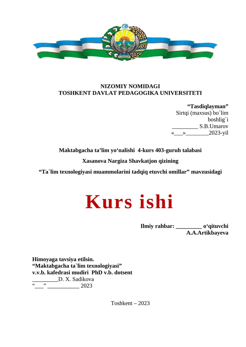 Ta`lim texnologiyasi muammolarini tadqiq etuvchi omillar
