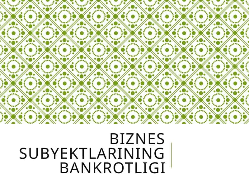 Bankrotlik taqdimot