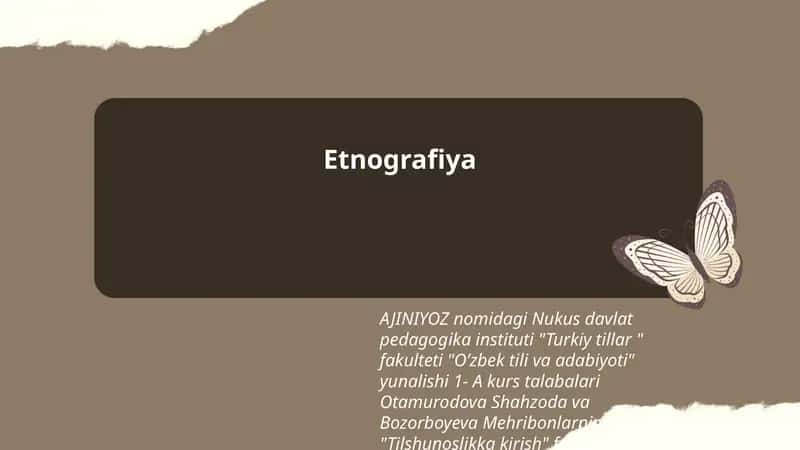 Etnografiya
