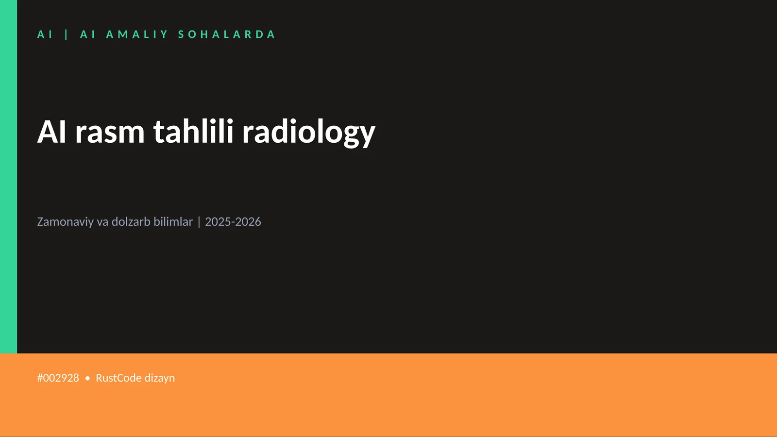 AI rasm tahlili radiology