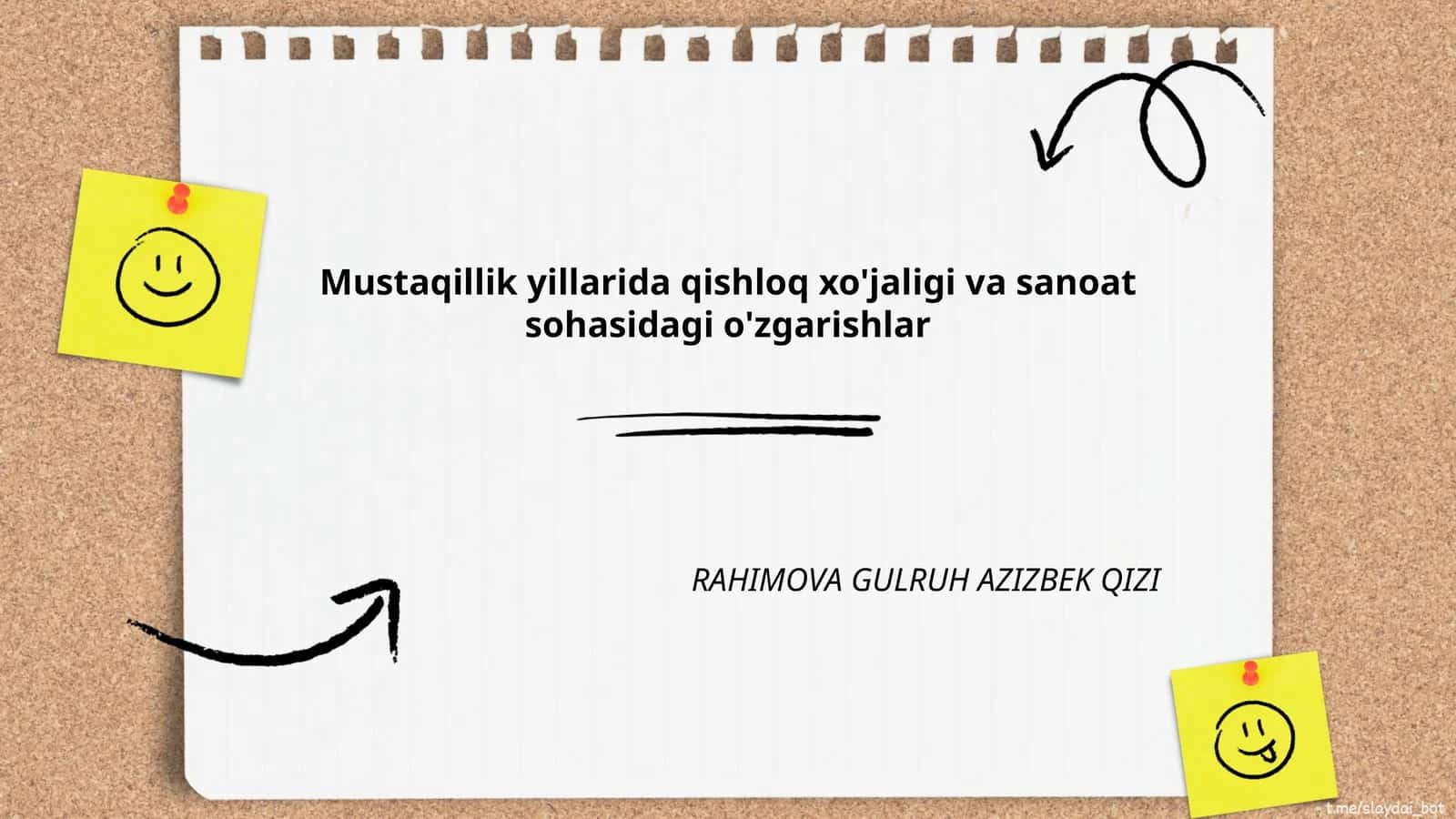 Mustaqillik yillarida qishloq xo'jaligi va sanoat sohasidagi o'zgarishlar