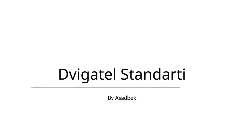 Dvigatel Standarti