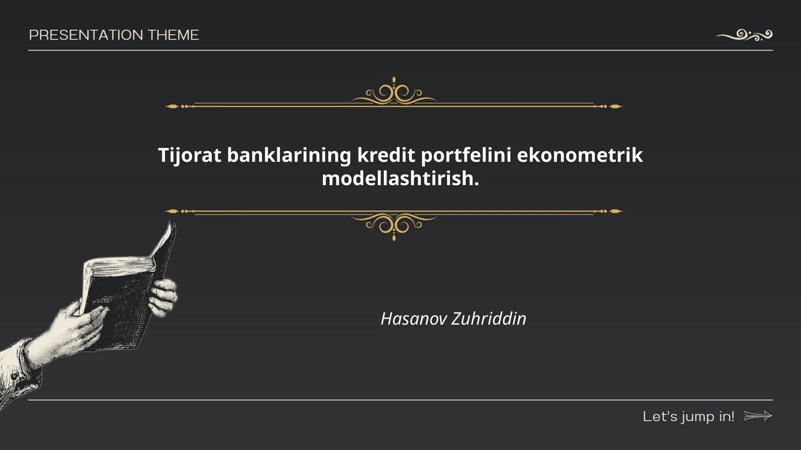 Tijorat Banklarining Kredit Portfelini Ekonometrik Modellashtirish